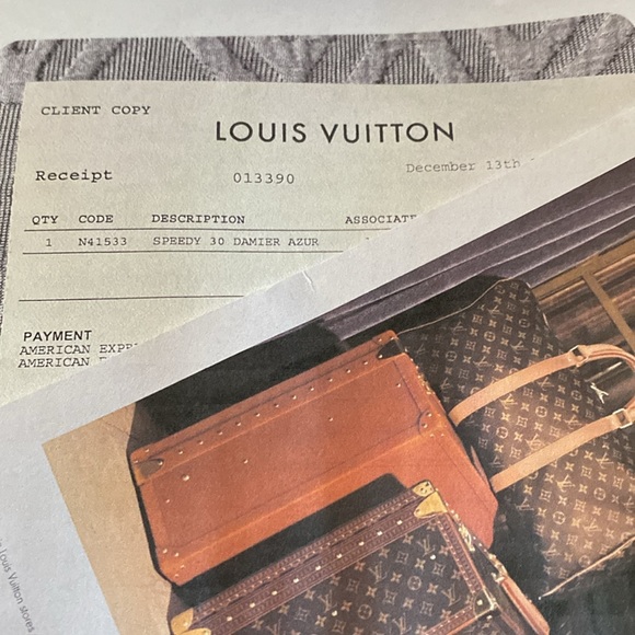 Louis Vuitton Speedy 30 Damier Azur - Picture 13 of 13
